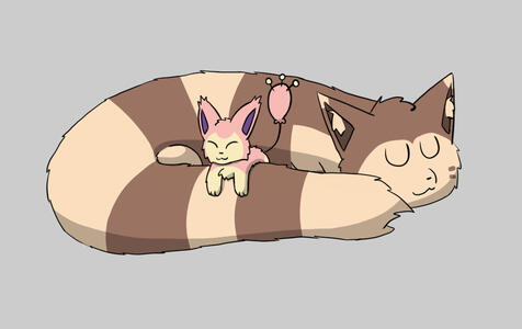Furret &amp; Skitty