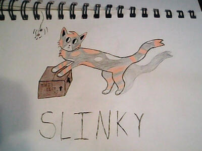 First (colored) slinky drawing